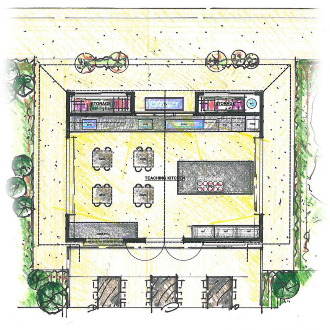 O01_05_Teaching-Kitchen-Plan - Studio Bergtraun Architects
